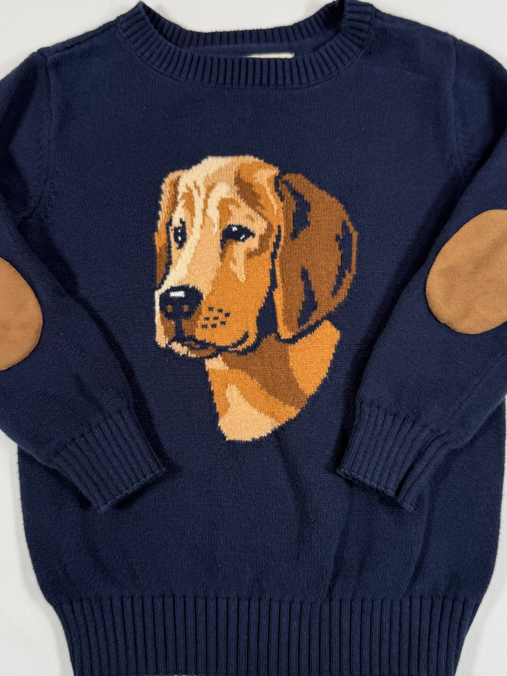 HOPE & HENRY Boys Labrador Retriever Sweater XXS 2T-3T Preppy Equestrian Prep - Picture 2 of 10